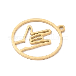 304 Stainless Steel Pendants&nbsp;STAS-Z131-01B-G