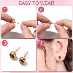 600Pcs 7 Styles Plastic Ear Nuts&nbsp;KY-YW0001-70