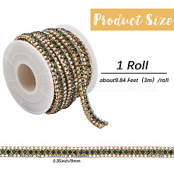 Iron Rhinestone Cup Chains&nbsp;CH-WH20001-02B