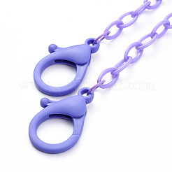 Personalized ABS Plastic Cable Chain Necklaces&nbsp;NJEW-JN03310-03