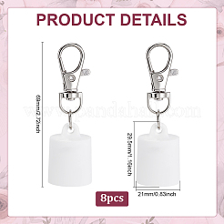8Pcs Lip Gloss Shape Silicone Keychains&nbsp;KEYC-ME0001-14