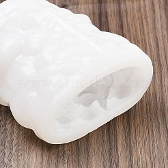 DIYキャンドルシリコンモールド  キャンドル作り用  コラム  海洋のテーマ  ホワイト  85x75x102mm  内径：63x53mm&nbsp;SIMO-P014-02B