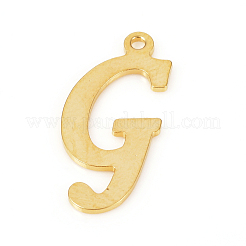 ステンレスペンダント201個  レーザー切断  文字L  ゴールドカラー  文字.g：18.5x8.5x1.2mm  穴：1mm&nbsp;STAS-L244-04G-G