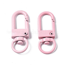 Spray Painted Eco-Friendly Alloy Swivel Snap Hooks Clasps&nbsp;PALLOY-T080-02K-NR