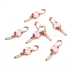 Eco-Friendly Alloy Enamel Pendants&nbsp;ENAM-T011-84-NR