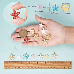 DIY Flower Earring & Finger Rings Making Kit&nbsp;DIY-SZ0008-48