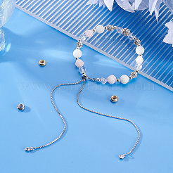 4Pcs 2 Colors Sterling Silver Spacer Beads&nbsp;STER-PH0001-64