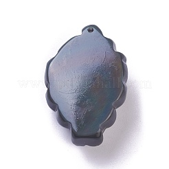 天然石オブシディアンペンダント  キツネ  34x22.5x9~10mm  穴：1.2mm&nbsp;G-I226-09A