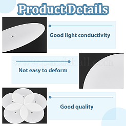 Flat Round PP Lamp Shade Diffuser&nbsp;FIND-WH0152-204