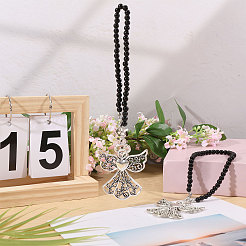 2Pcs Glass Bead Hanging Ornaments&nbsp;HJEW-GL00020