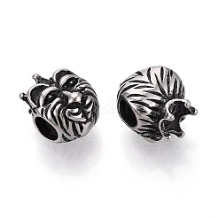 304 Stainless Steel European Style Large Hole Beads&nbsp;STAS-T072-105AS