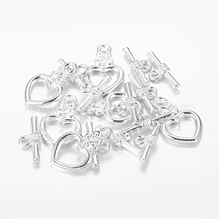 合金マンテル  カドミウムフリー＆ニッケルフリー＆鉛フリー  銀  ハート：20×13×3.5mm  穴：2mm  バー：16.5×7.5×4mm  穴：2mm&nbsp;EA9137Y-NFS