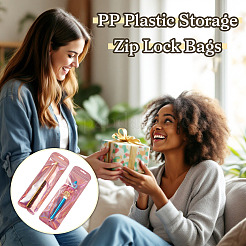 PPプラスチック製腕時計バンド収納用再封可能袋 50個  長方形  フラミンゴ  22x7x0.02cm&nbsp;ABAG-TADJ0003-01F