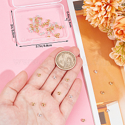 80Pcs 2 Colors Brass Beads&nbsp;KK-BBC0013-05