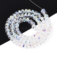 Electroplate Transparent Glass Beads Strands&nbsp;EGLA-N022-05B-C07