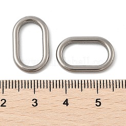 304ステンレススチールリンクリング  オーバル  ステンレス鋼色  19x12x2.4mm  内径：14x7mm&nbsp;STAS-K254-06A-P