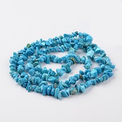 Chip Dyed Natural Magnesite Bead Strands&nbsp;G-M344-30