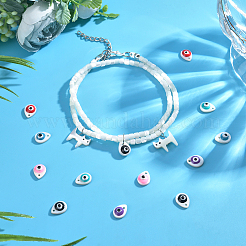 72Pcs 6 Colors Natural Freshwater Shell Charms&nbsp;SHEL-FH0001-15
