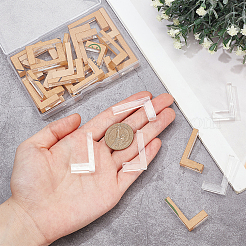 アクリルクラフトハニカムダボピン30個  レーザー彫刻機アクセサリー  文字l  35x21x8mm&nbsp;FIND-BC0013-60D