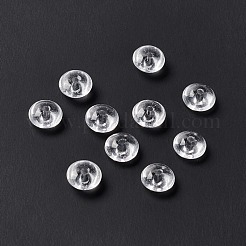 透明ガラスビーズ  そろばん・円盤  透明  8.5x4.5mm  穴：1.6mm&nbsp;GLAA-F117-02G