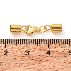 925スターリングシルバーカニカン  コードエンドとスタンプ925個付き  18KGP本金メッキ  25mm  内径：3.5mm&nbsp;STER-P055-03F-G