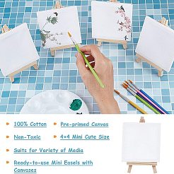 画材セット  折りたたみ木製イーゼルスケッチパッド付き  プラスチックアートブラシペンバリューセットと水彩オイルパレット  ミックスカラー&nbsp;DIY-NB0003-18
