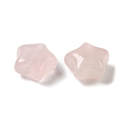 天然石ローズクォーツビーズ  スター  9.5x10x6mm  穴：1.2~1.4mm&nbsp;G-A090-01A