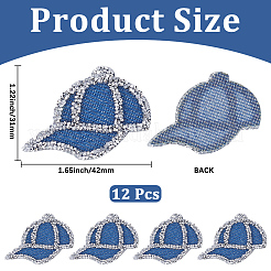 12Pcs Hotfix Glass Rhinestone&nbsp;DIY-CY0003-30C