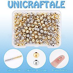 Rack Plating Brass Beads&nbsp;KK-UN0003-16B