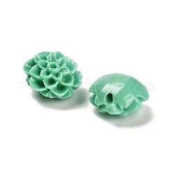 Synthetic Coral 3D Flower Rose Beads&nbsp;CORA-L046-A05