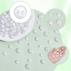 200Pcs 4 Styles Resin Imitation Pearl Beads&nbsp;FIND-AR0005-46