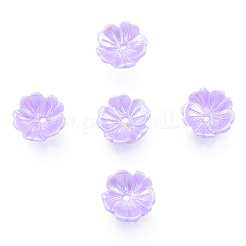 Resin Imitation Pearl Bead Caps&nbsp;RESI-N036-02A-04