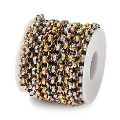 Two Tone 304 Stainless Steel Rolo Chains&nbsp;CHS-A021-04GP