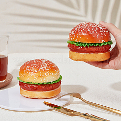 合成皮革のハンバーガーディスプレイ装飾  マイクロ風景装飾アクセサリー  カラフル  101x80mm&nbsp;DJEW-CN0001-48
