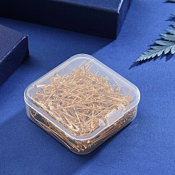 鉄平頭ピン  ゴールドカラー  24x0.7mm  21ゲージ  ヘッド：2mm  約450個/箱&nbsp;IFIN-YW0001-11G