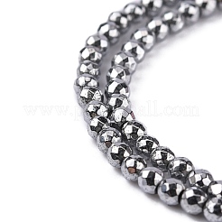 Non-Magnetic Synthetic Hematite Beads Strands&nbsp;X-G-G093-2mm
