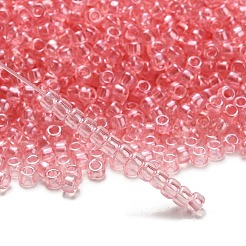 トーホー 6/0ラウンドビーズ  日本製シードビーズ  （ライトフレンチローズ透明光沢289)個  4mm  穴：1.5mm  約168個/10g&nbsp;X-SEED-TR06-0289
