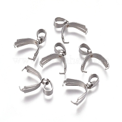 Tarnish Resistant 304 Stainless Steel Ice Pick Pinch Bails&nbsp;STAS-E482-04P