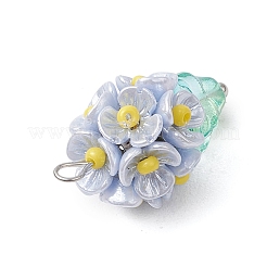 Glass Seed Beaded Flowerpot Pendants&nbsp;PALLOY-MZ00520-03