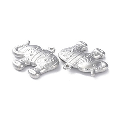 Non-Tarnish 304 Stainless Steel Pendant Rhinestone Settings&nbsp;STAS-P324-40P