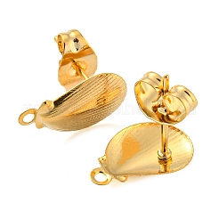 304 Stainless Steel Stud Earring Findings&nbsp;EJEW-D081-02A-G