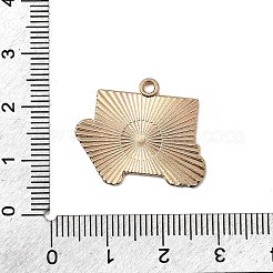 卒業シーズンの合金エナメルペンダント  黒板チャーム  ライトゴールド  ブラック  20.5x24x1mm  穴：1.6mm&nbsp;ENAM-I065-02KCG-01