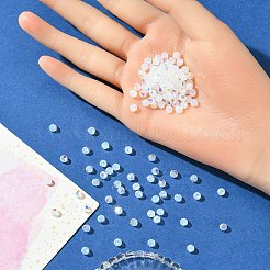 プレシオサ®クリスタルビーズ  チェコクリスタル  451 19 602 ラウンド  01000 200 ホワイトオパール AB  4mm  穴：1mm&nbsp;X-PRC-BB4-01000-200