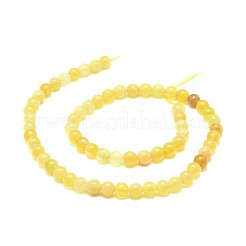 Natural Yellow Opal Beads Strands&nbsp;G-F674-07A-6mm