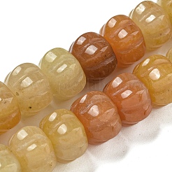 天然石トパーズ翡翠ビーズ連売り  カボチャ  12x7.5~8mm  穴：1.4mm  約25個/連  7.48~7.87''（19~20センチメートル）&nbsp;G-G142-A12-01