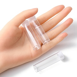 プラスチックビーズ収納ケース  トップキャップ付きビーズ保存チューブ  ボトル  透明  5.5x1.5cm  容量：2ml（0.06液量オンス）&nbsp;CON-YW0001-29