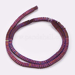 Electroplated Non-magnetic Synthetic Hematite Beads Strands&nbsp;G-P367-D02