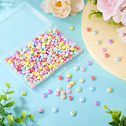 350Pcs 7 Colors UV Plating Opaque Acrylic Beads&nbsp;MACR-TA0002-31