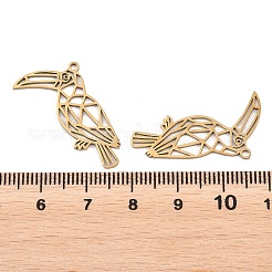 Hollow 201 Stainless Steel Pendants&nbsp;LS-STAS-B135-14G