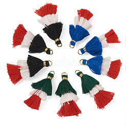 30Pcs 3 Styles Polycotton(Polyester Cotton) Tassel Pendant Decorations&nbsp;FIND-TA0009-07